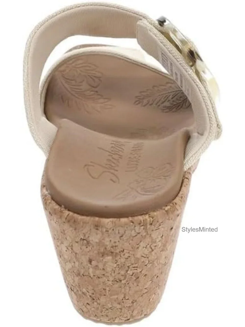 Skechers Brystol Women's Platform Wedge Sandals Comfort Luxe Foam Slide
